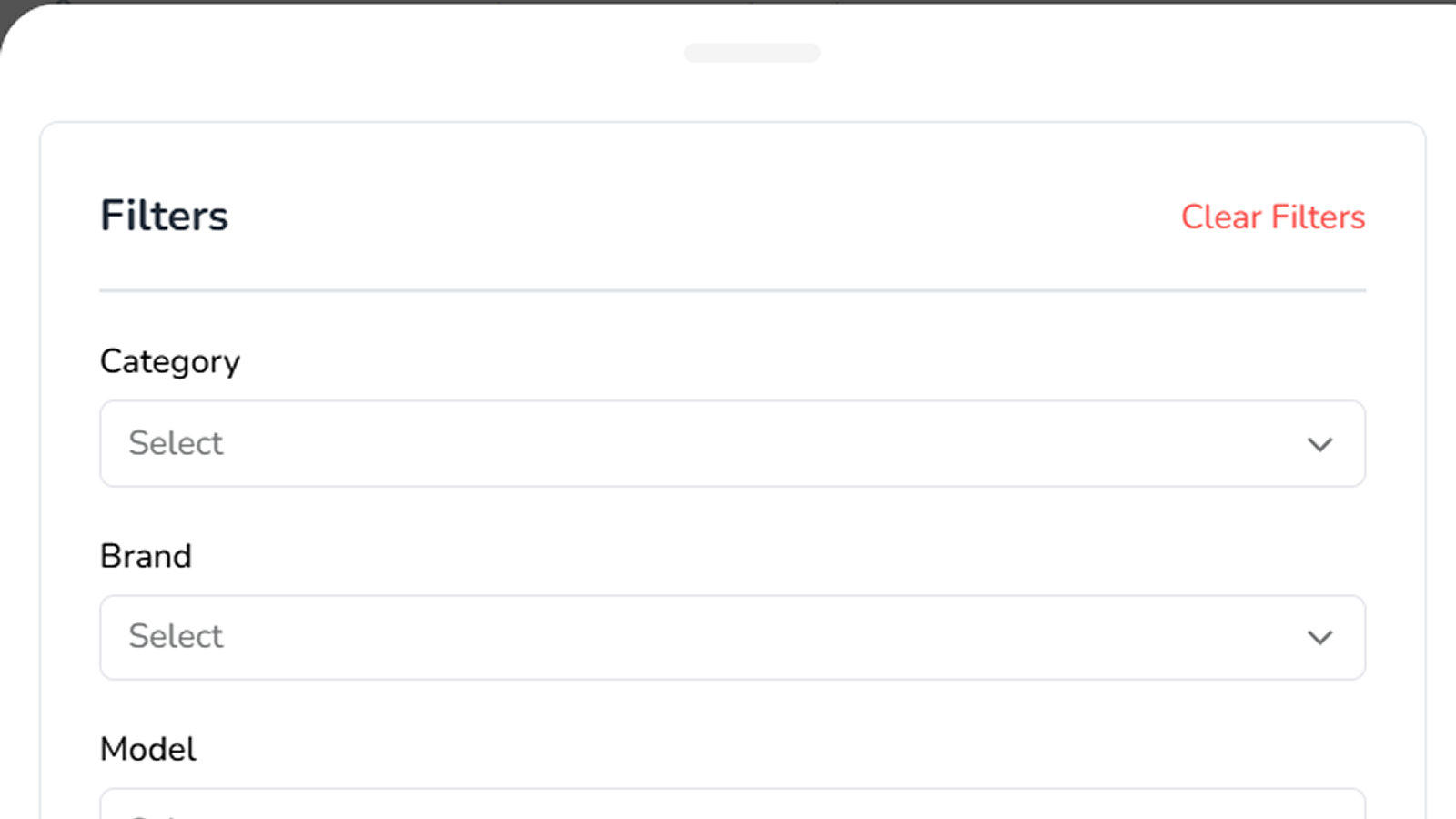 Search and Advanced Filters