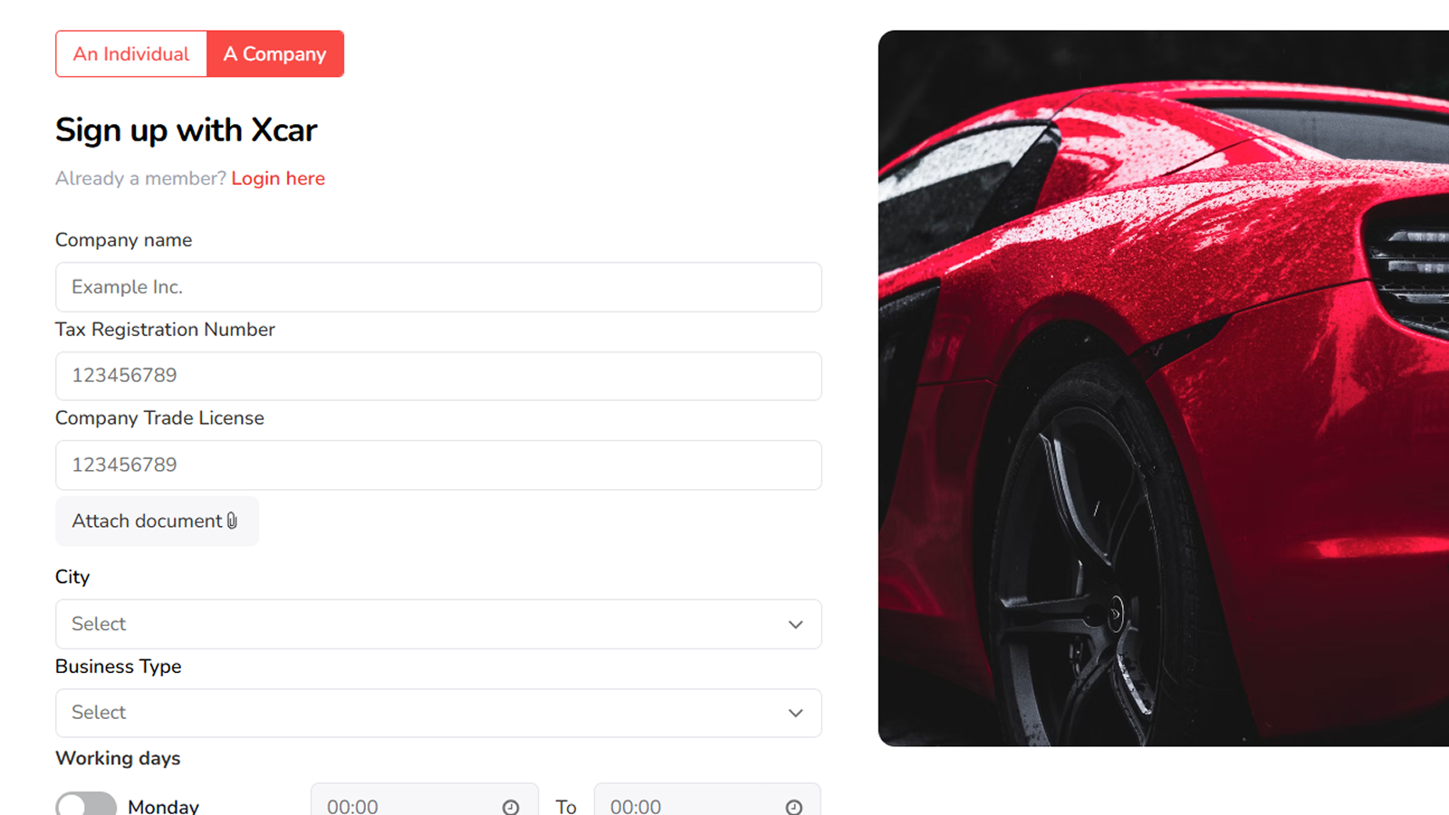 Car Details and Media Gallery